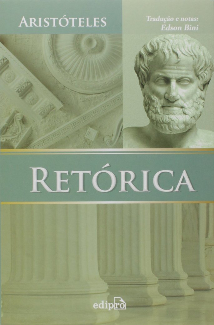 Capa do livro Retorica, de Aristoteles.