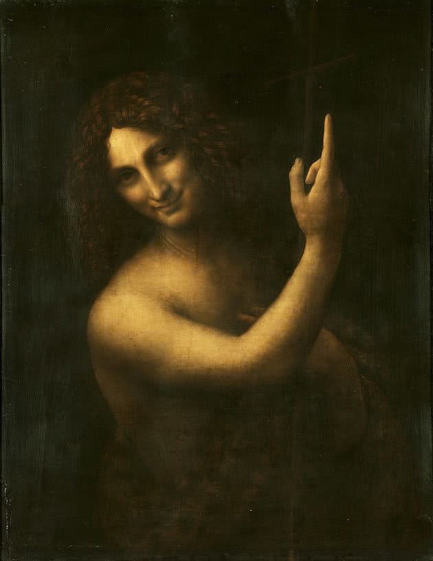 São João Batista - 69 cm x 57 cm - Louvre, Paris