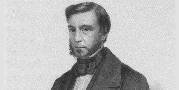 Retrato de Gonçalves de Magalhães, introdutor do Romantismo no Brasil.