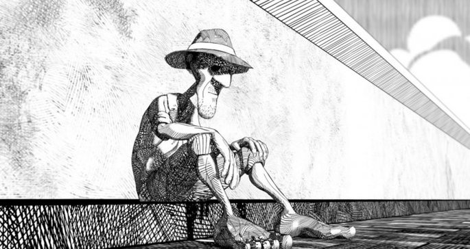 Ilustração da versão em quadrinhos de Vida e morte severina.