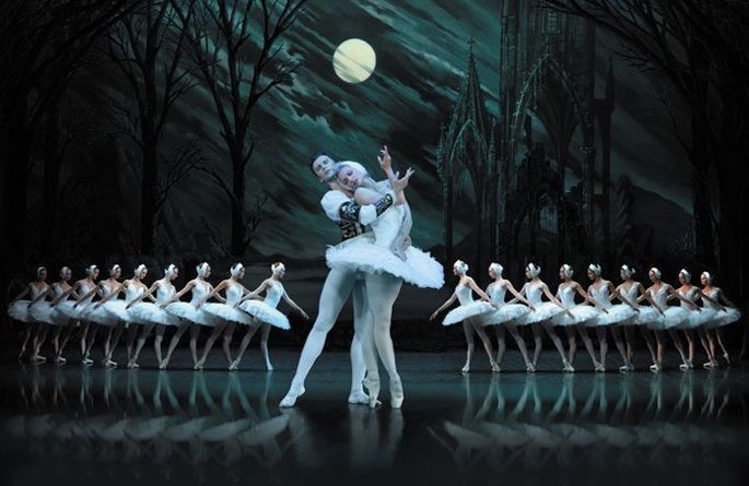 O Lago dos Cisnes no London Coliseum
