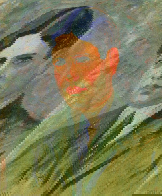 Oswald de Andrade pintado por Tarsila em 1922.