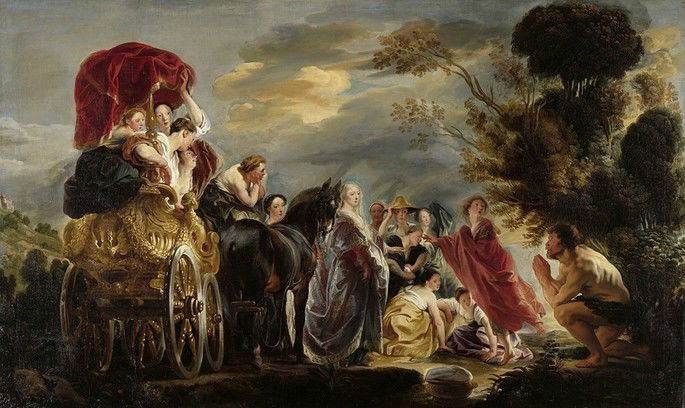 Jacob Jordaens, 'O encontro de Ulisses e Nausícaa'