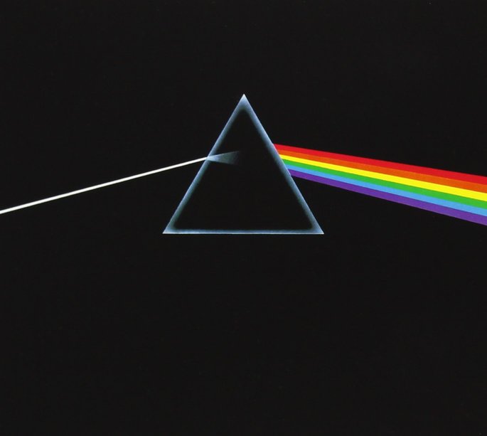 Capa do disco The Dark Side of the Moon.