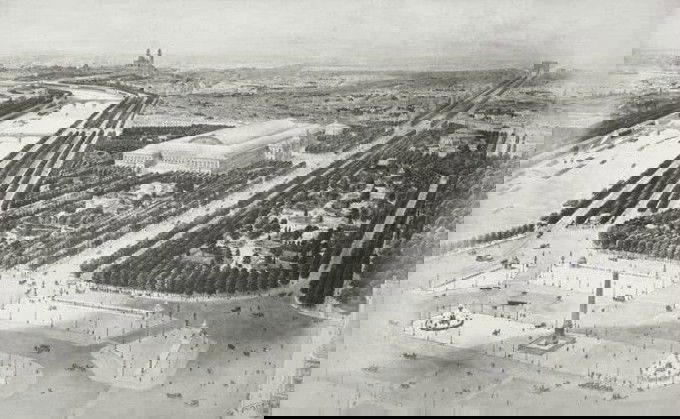 Avenida Campos Elísios em Paris, onde Jacinto morava.